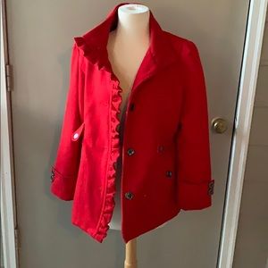 Red Girls Coat